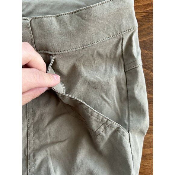 prAna - Women's Convertible Cargo Pants Dark Tan Size 8 Nylon Adjustable - Picture 5 of 8